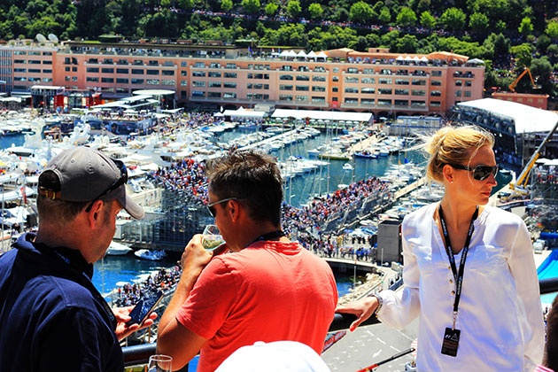 Terraza VIP para el Gran premio de Fórmula 1 de Mónaco